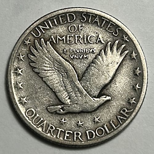1927 Standing Liberty Quarters Type 2. 2422