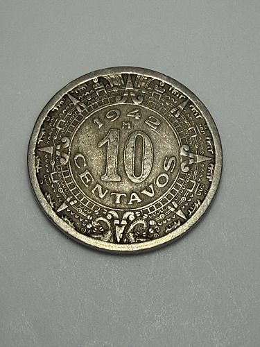 1942 Mexico 10 Centavos