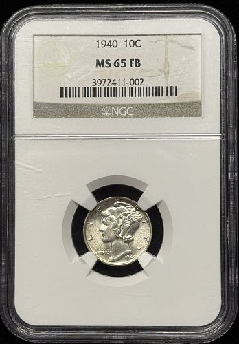 1940 Mercury Head Dime, MS65FB NGC (12026)