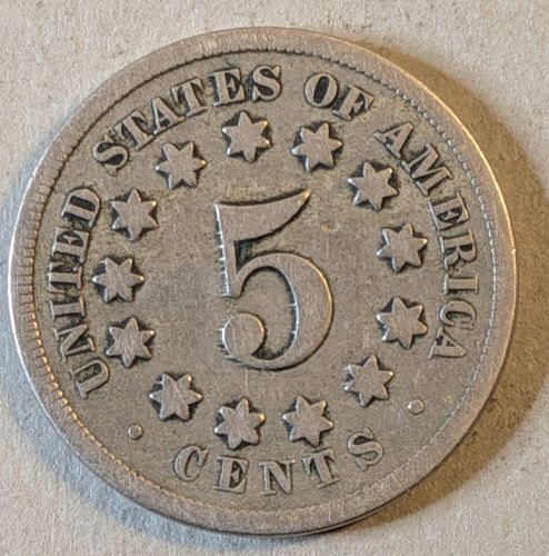 1868 Shield Nickel