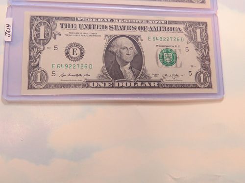 2013 $1 FEDERAL RESERVE NOTES (LOT OF 3 NOTES In SEQUENCE) - GREEN SEAL - LOT J614