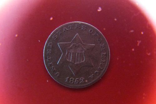 1852 P  Silver Three Cent Trime