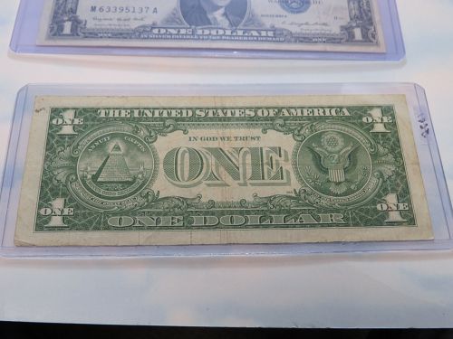1957 A $1 SILVER CERTICATE NOTES (LOT OF 3 NOTES) - BLUE SEAL - LOT J641