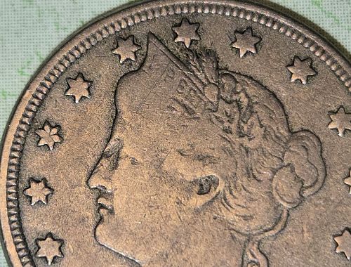 1883 WITH CENTS Liberty "V" NIckel Very Good-10