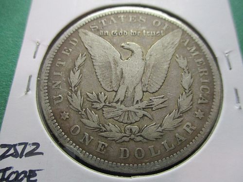 1891  G6 Morgan Dollar.  Item: DM 91-17.