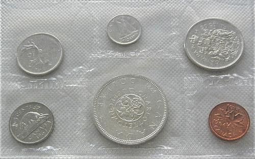 1964 Canada Silver Mint Set  1.11 Oz Fine Silver
