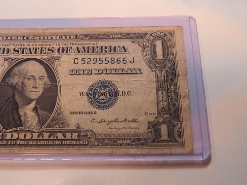 1935 G $1 SILVER CERTIFICATE - BLUE SEAL - LOT J676