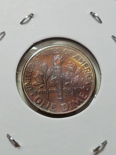 1990 D Roosevelt Dime Toned