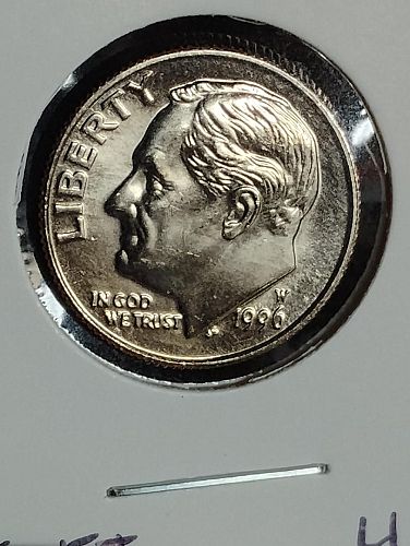 1996-W ROOSEVELT DIME MS-66 , FULL TORCH  ONE OF A KIND FROM WEST POINT MINT!!!