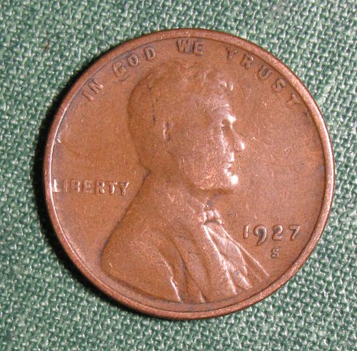 1927 S Wheat Back Lincoln Cent
