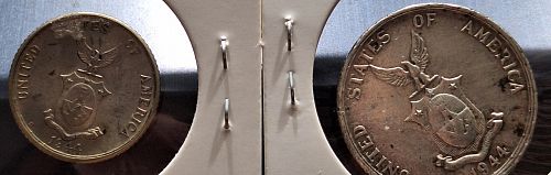 (2 COINS) 1944-D Philippines 50 and 20 Centavos
