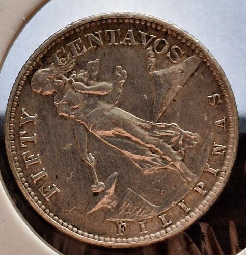 (2 COINS) 1944-D Philippines 50 and 20 Centavos