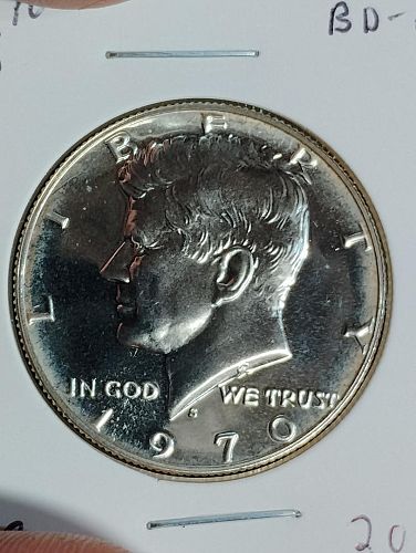 1970-S KENNEDY HALF DOLLAR PROOF-69  40% SILVER
