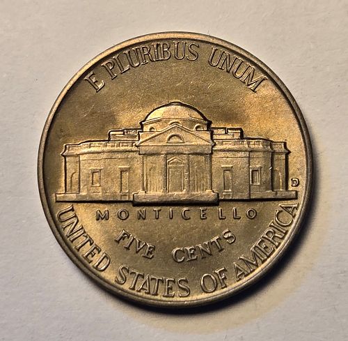 1938-D Jefferson Nickel MS-64 (Near Gem) Strong Strike