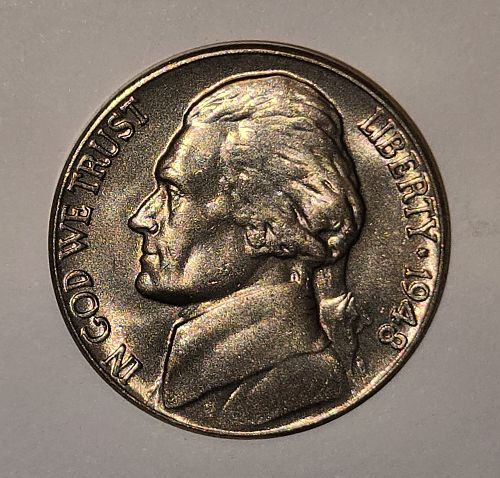 1948 Jefferson NIckel MS-64 (Near Gem) Strong Strike
