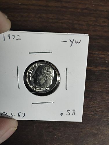1972 ROOSEVELT DIME MS-62