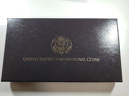 US MINT 1989 Congressional Coin Set DISPLAY BOX  and COA (No Coins)