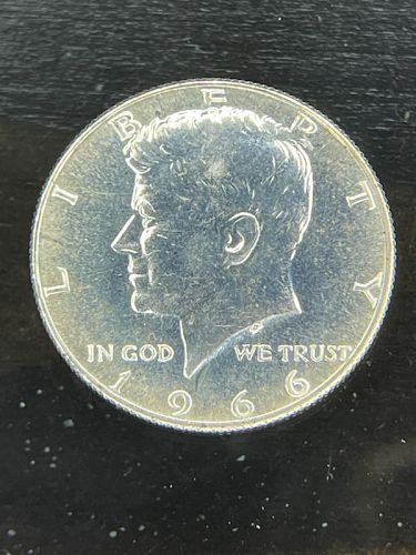 1966-P SMS Kennedy Half Dollar