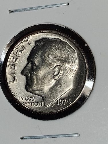 1974 ROOSEVELT DIME MS-63