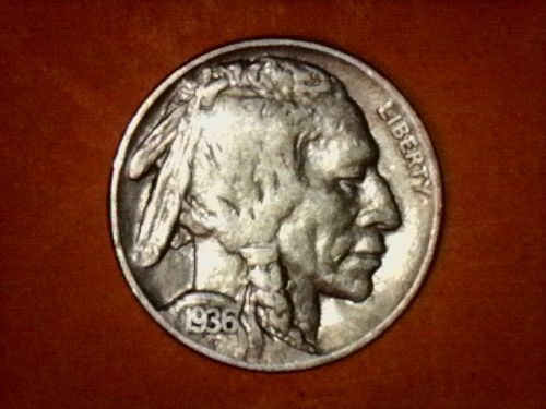 1936 P Buffalo Nickel...Nice Hole Filler...653