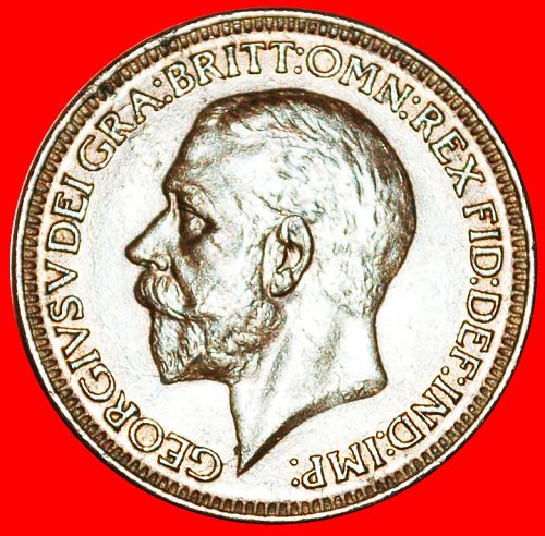 Ⰿ MISTRESS OF SEAS: GREAT BRITAIN ★ FARTHING 1926! GEORGE V (1911-1936)