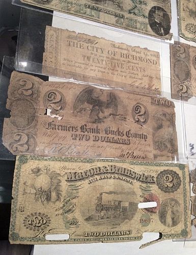 1800s Obsolete Currency Collection 17 Old Notes- MANY Rare Banks & Denominations