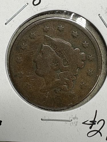 1825 Coronet Head Large Cent  AG