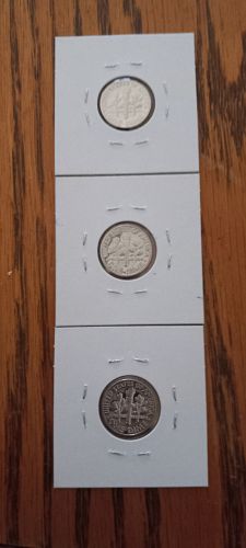 1973S - 1981S - 1985S Roosevelt Dimes