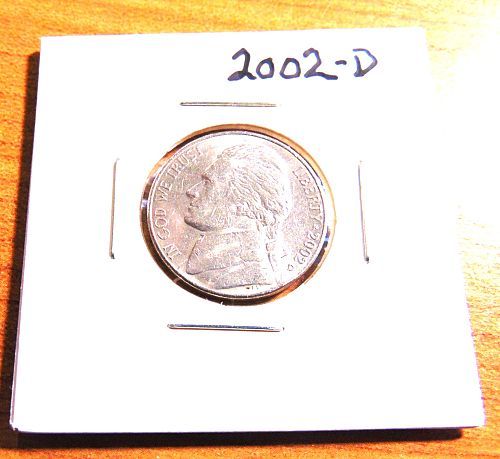 2002 D Jefferson Nickels