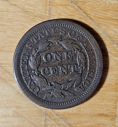 1853 P Braided Hair Liberty Head Large Cent