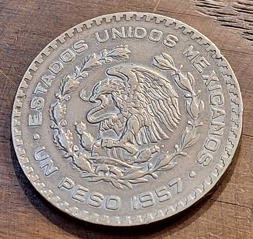 1957 Mexico Un Peso