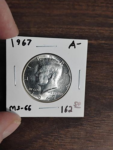 1967 KENNEDY HALF DOLLAR MS-66