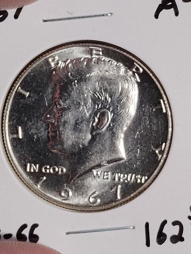 1967 KENNEDY HALF DOLLAR MS-66