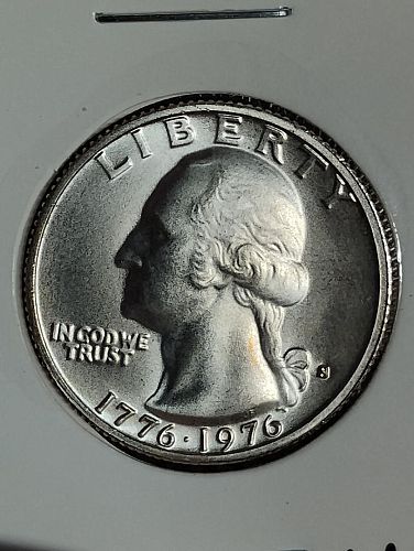 1976-S SILVER WASHINGTON QUARTER MS-68
