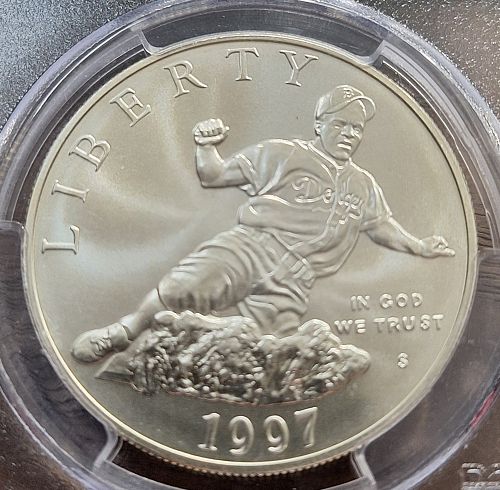 1997-S Jackie Robinson Silver Dollar