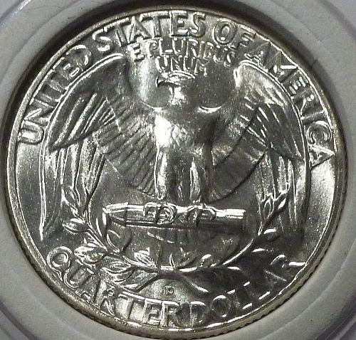 1963-D BRILLIANT UNCIRCULATED Washington Quarter  BU # (615-55)