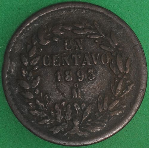 1893Mo Mexico Centavo VF
