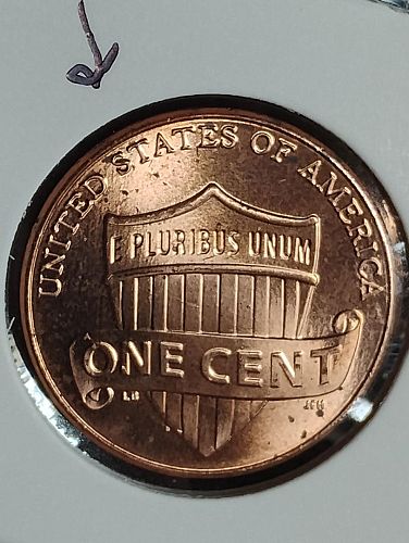 2015 LINCOLN SHIELD CENT MS-66 R , DIE CRACK ON REVERSE UPPER SHIELD LEFT