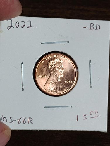 2022-LINCOLN SHIELD CENT MS-66 RED