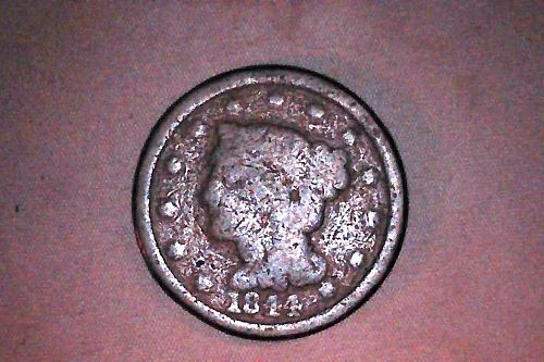 1844 large cent