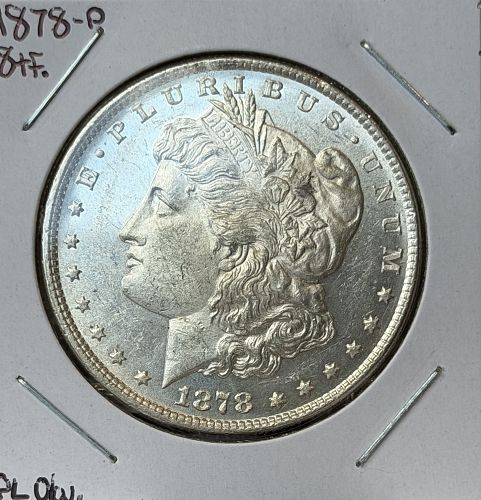 1878-P 8TF Morgan Silver Dollar &bull; VAM &ldquo;Extra Tail Feathers&rdquo; BU Condition