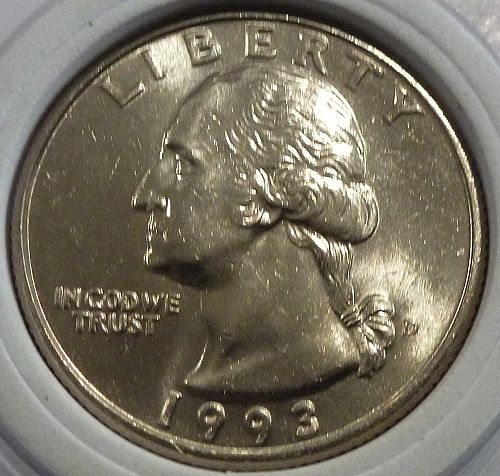 1993-D BU from Mint set Proof Like Washington Quarter # X-96