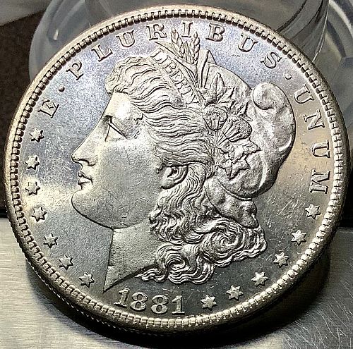 1881-S Morgan Silver Dollar Choice BU PL Proof Like Melt Val=$50.82 w/$66Ag 007