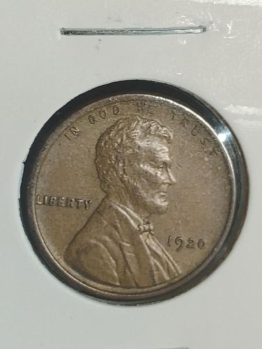 1920 lincoln wheat cent au-58 brown