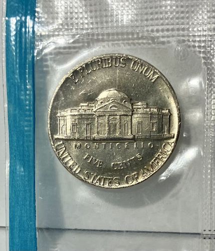 1972 P Jefferson nickel in orig US Mint cello