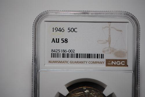 1946 (P) Walking Liberty Half Dollar - NGC AU 58