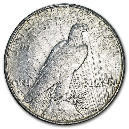 1922 Peace Silver Dollar &bull; .900 Silver &bull; Light Toning VF