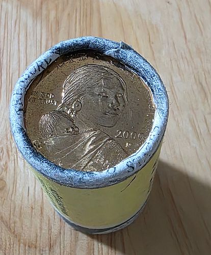 Mint wrapped 2000 D  Sacagawea Dollar roll