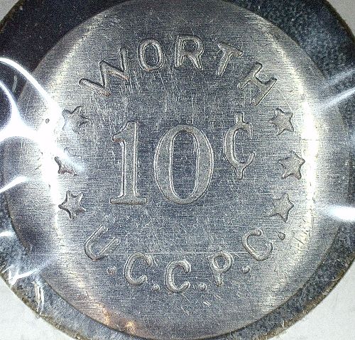 Vintage Worth 10c Cents United Church of Christ Pacific Coast Token 27mm