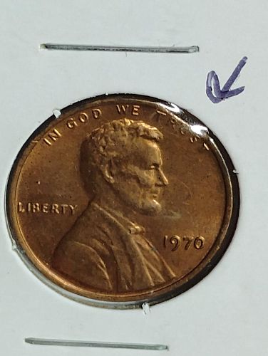 1970 LINCOLN MEMORIAL CENT MS-60 CLIP
